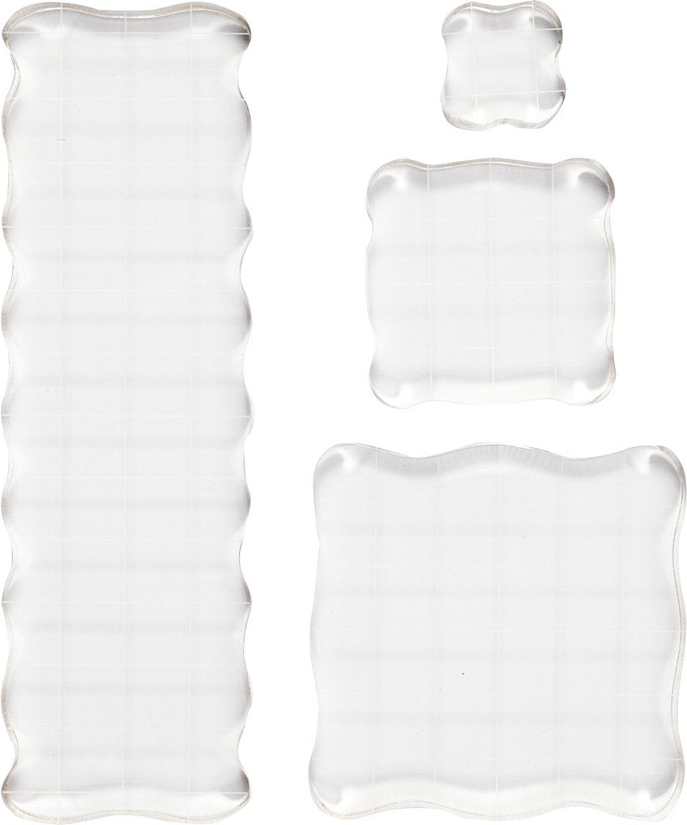 Société créative https : www.ccobby.nl bloc de tampons-taille-2-5x2-5-5x5-7-6x7-6-5x16-5-cm-thickness-1-cm-4-piece-1-box