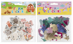 Moxy pak foam stickers, 2 assorti