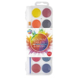 Palette de peinture de groupe d'artisanat créatif néon avec pinceau