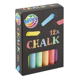 Craie pour tableau noir Moxy 12 dans une boîte de couleur blanche