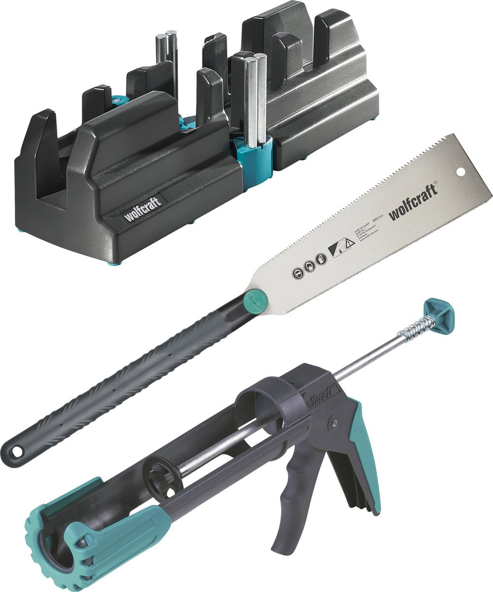 Wolfcraft - jeu d'outils pour l'installation de plinthes murales - 6977000
