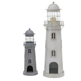 Boltze home lanterne phare ensemble 2 pièces h54-75cm