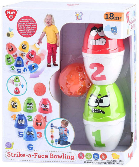 Playgo play bowling jeu de visages, 13 pièces.