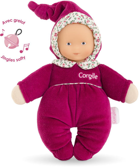 Corolle Babidoux - poupée grenadine rose, 20cm