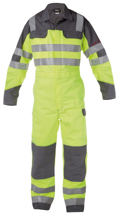 Dassy salopette spencer multinorm jaune fluo gris xl