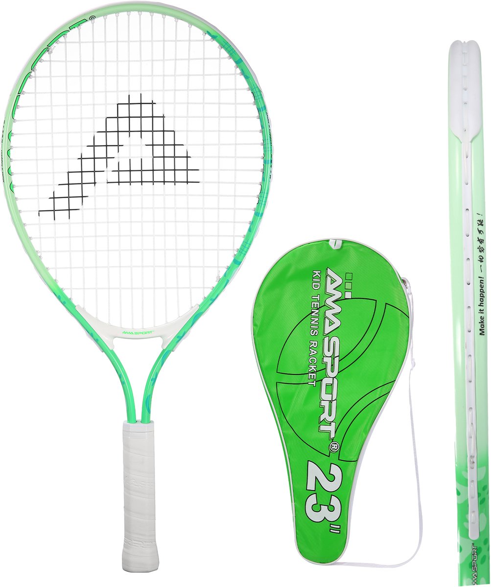 Raquette de tennis enfant Ama sport verte 25 pouces