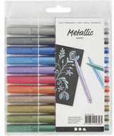 Société créative https : www.ccobby.nl metal-marker-line-thickness-2-4-mm-metallic-colors-12-piece-1-box