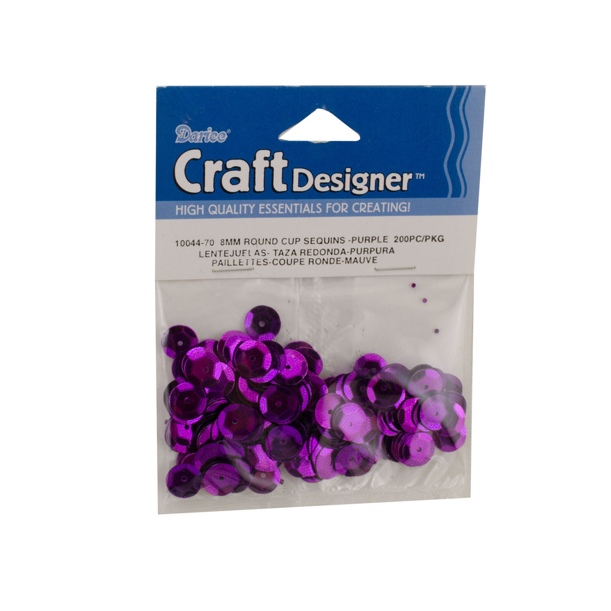 Darice • paillettes rondes 8mm 200pcs violet