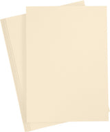 Carton coloré Creativ company, a4, feuille 210x297 mm, 180 gr, beige, 20 feuilles 1 boîte