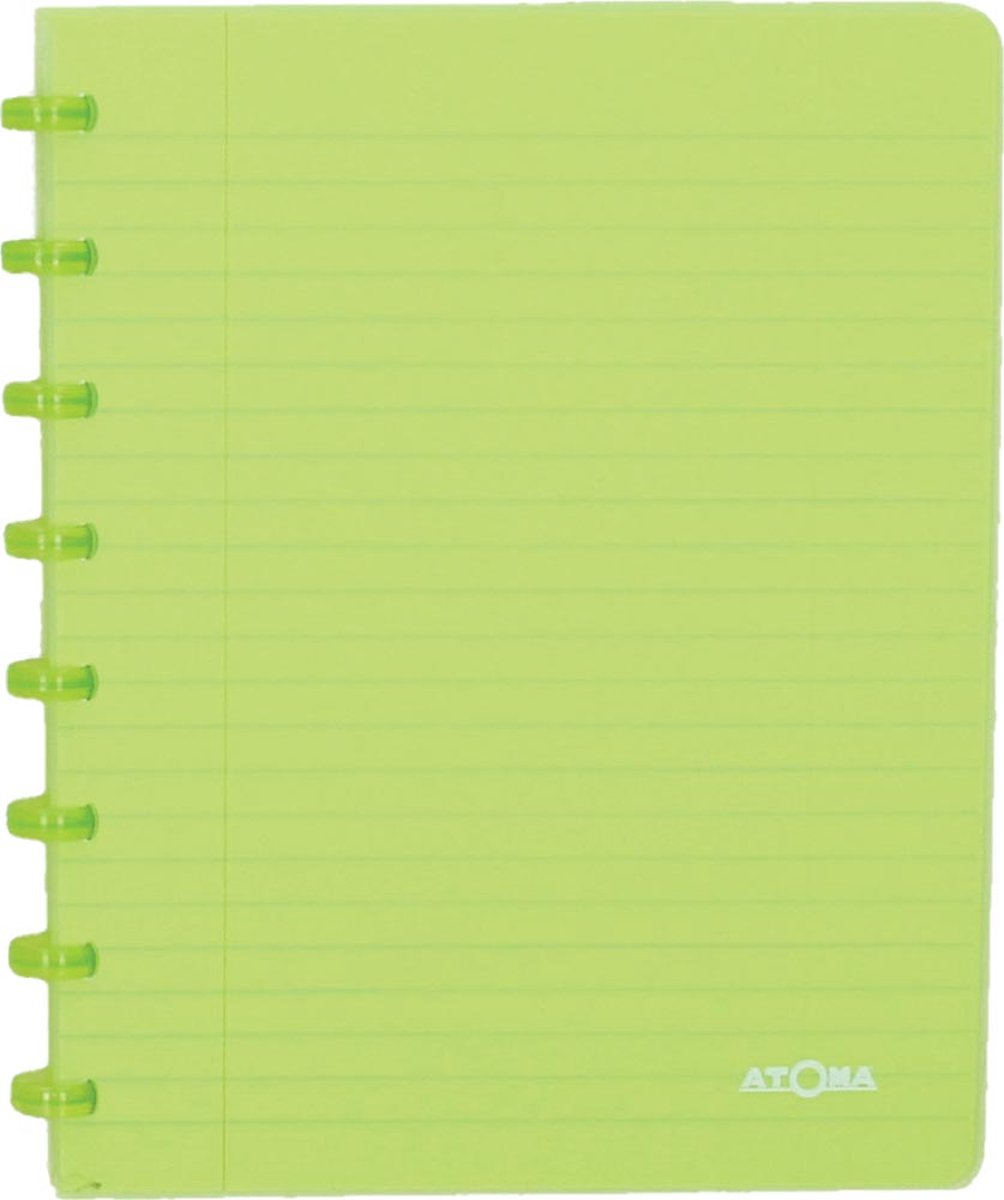 Carnet tendance Atoma | pi a5 | 144pages | doublé | vert transparent