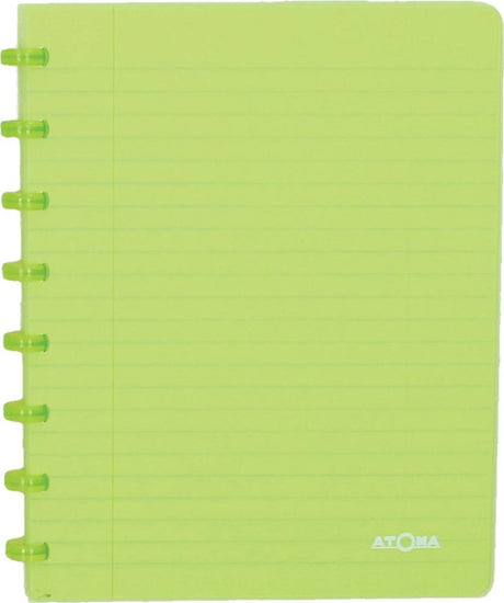 Carnet tendance Atoma | pi a5 | 144pages | doublé | vert transparent