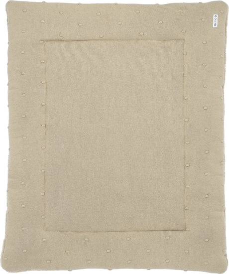 Tapis de parc pour bébé Meyco mini noeuds - sable - 77x97cm