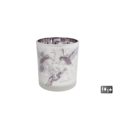 Cozydecor photophore colibri en verre
