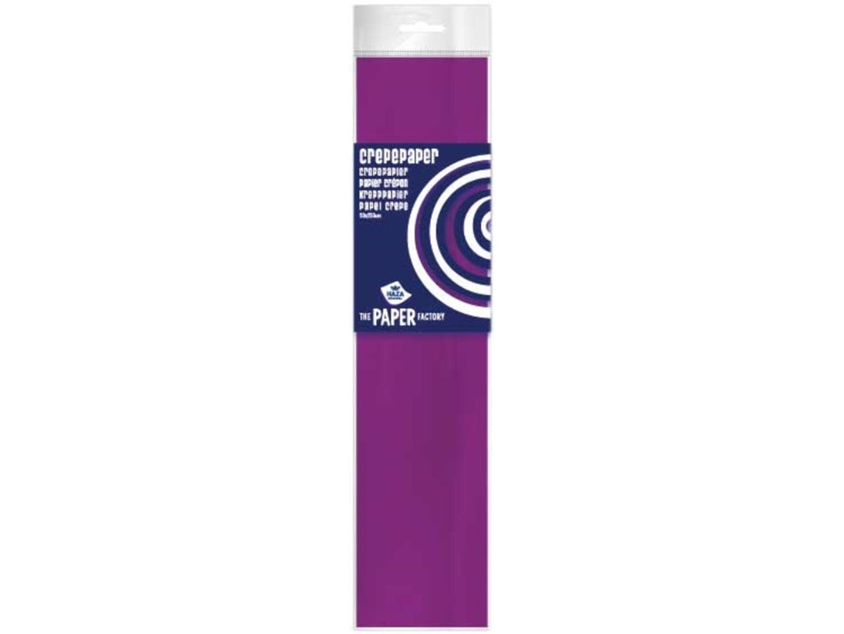 Papier crépon Haza 50x250 cyclamen lot de 10 rouleaux