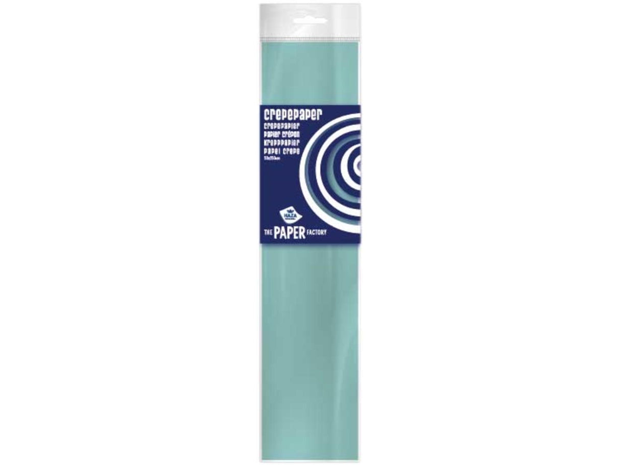 Papier crépon Haza 50x250 bleu clair, paquet de 10