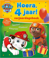 Paw Patrol - livre de coloriage - hourra, 4 ans - livre d'anniversaire