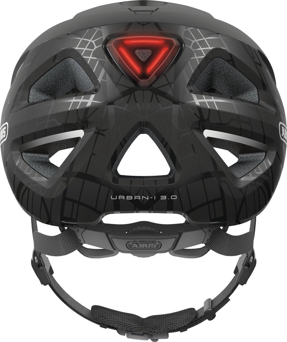 Abus casque de vélo urban i 3.0 - street noir - casque taille s (51 à 55cm)