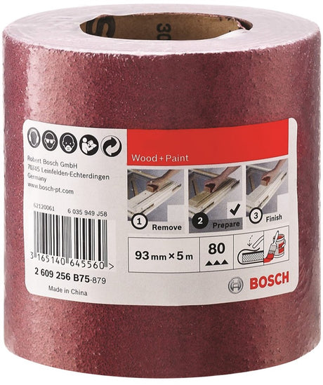 Bosch rouleau de ponçage bois 93mmx5m k80