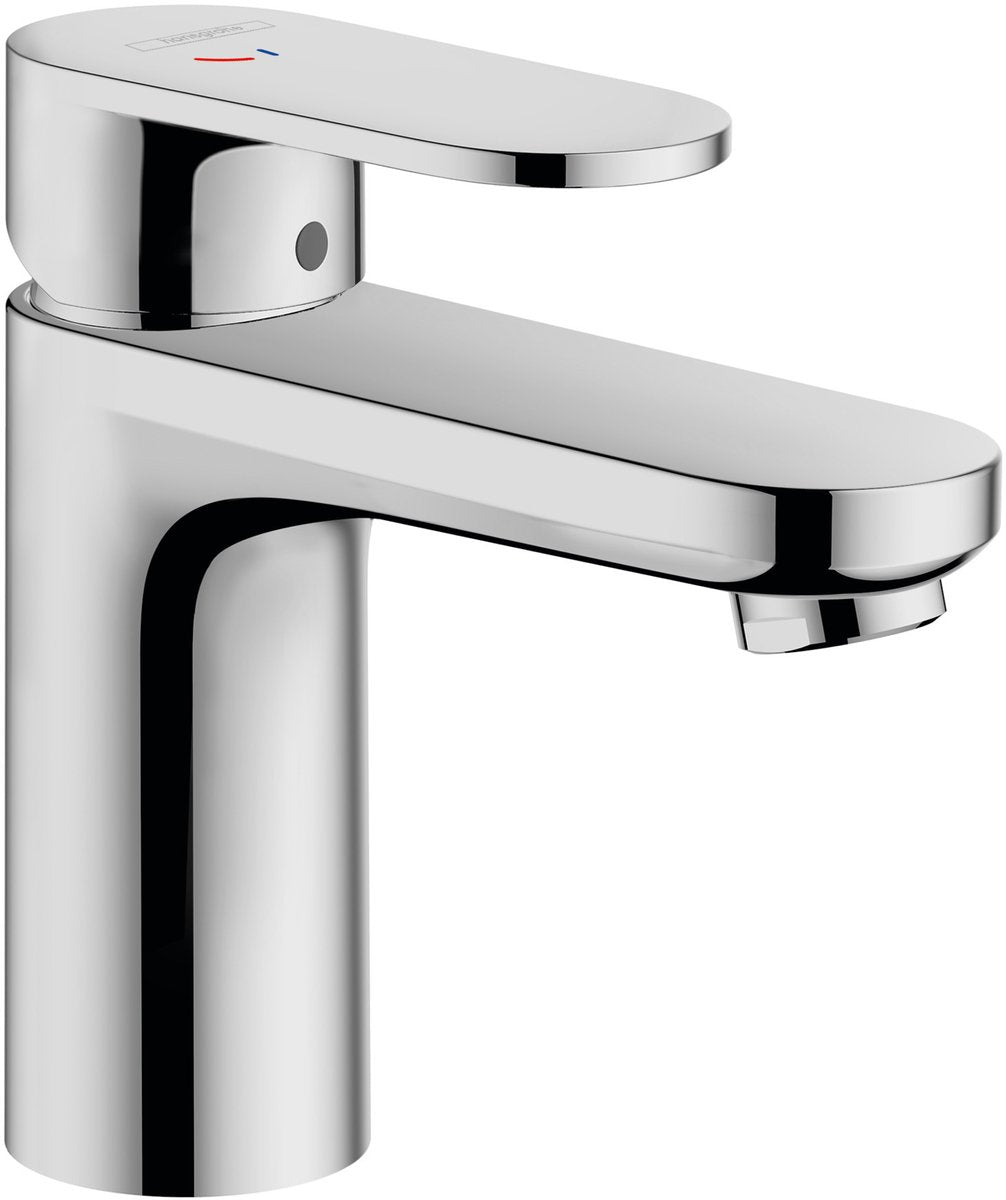Mélange de vernis Hansgrohe - mitigeur de lavabo - commande à levier unique - démarrage à froid à économie d'énergie - avec vidage - taille 100 mm - chrome