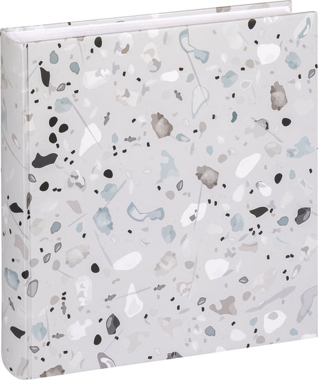 Walther fa-298-3 terrazzo gris pierre - album design - format 30x30 cm - 60 pages blanches - gris pierre