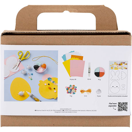 Creativ company mini hobby set décorations en papier, carton avec décoration, 1 set