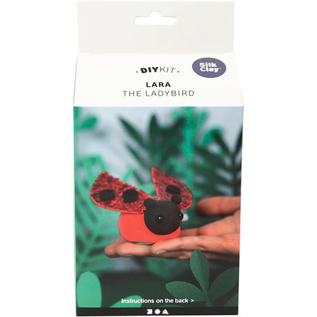 Lara la coccinelle en pâte à soie, 1 set