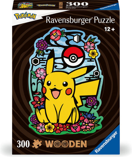 RAVENSBURGER WOODEN JIGSAW PUNZER POKÉMON PIKACHU, 300ST.