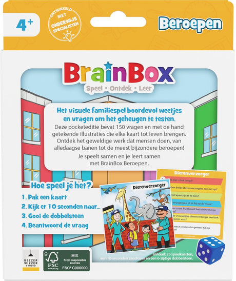 Bezzerwizzer brainbox pocket professions - Jeu de cartes néerlandais