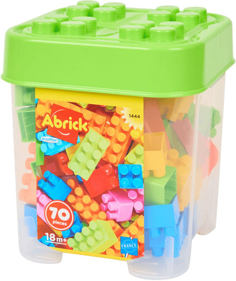 Abrick Building Blocks Jungle dans la boîte de stockage, 70dlg.
