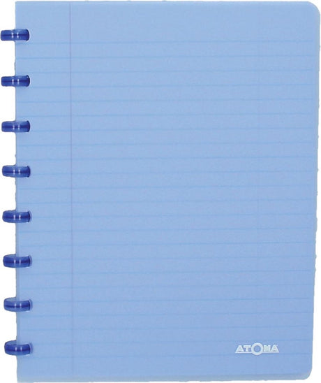 Carnet tendance Atoma, ft a5, 144 pages, ligné, bleu transparent 1 pièce