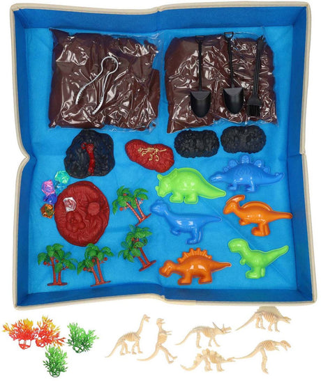 Albatros pêche jouer au monde des dinosaures de sable avec tapis de jeu