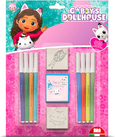 Jeu de tampons pour maison de poupée Gabby, 11 pièces.