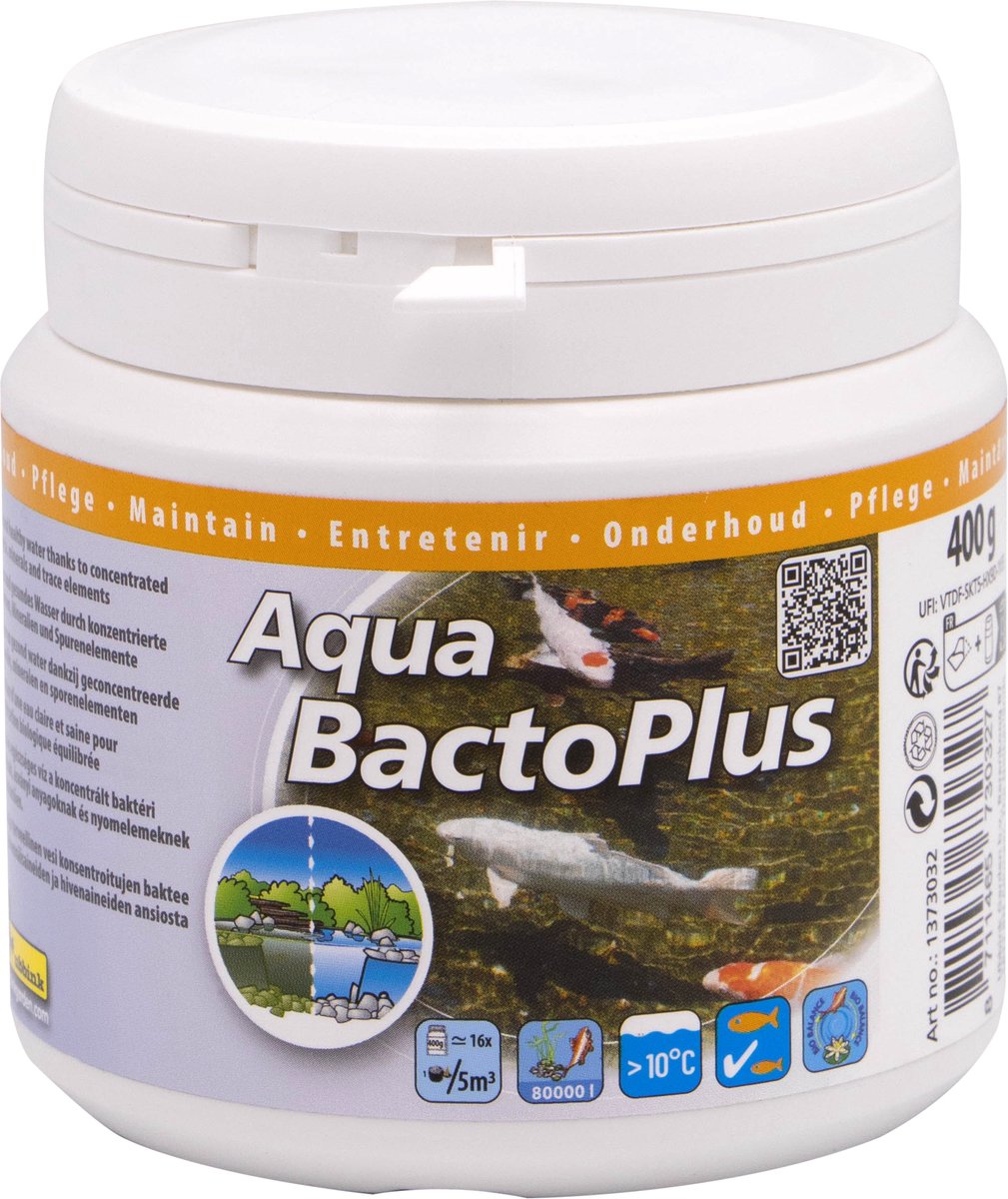 Ubbink Vijverwater Traitement Aqua Bacto plus 400 ml pour 80000 L