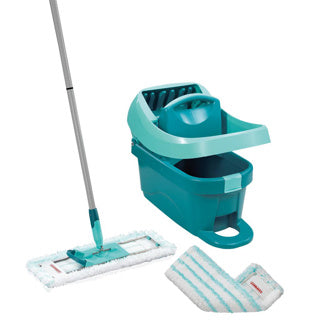 Essuie-sol Leifheit profi xl - système complet - micro duo - avec roulettes - largeur de balayage 42 cm - seau 8 litres