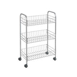 Metaltex tomado cuisine salle de bain chariot de rangement lugano 41x23x63 cm roues