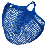 Sac filet Point-virgule anses courtes bleu 40x40cmbasic par | 10 pièces