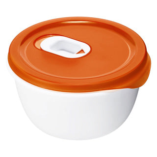 Bol micro-ondes Rotho 0,8 l micro papaye rouge | 2 pièces