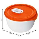 Bol micro-ondes Rotho 0,8 l micro papaye rouge | 2 pièces