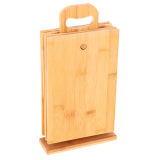 Ensemble de planches à découper en bambou éco-import avec support 7 pièces | 2 pièces