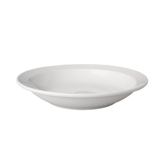 Assiette creuse 21,5 cm porcelaine blanche | 6 pièces
