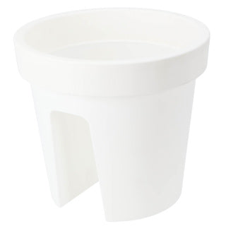 No brand boîte de balcon ronde 28 cm blanc