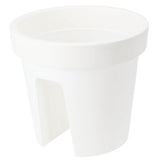 No brand boîte de balcon ronde 28 cm blanc