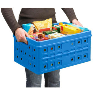 Caisse pliante Sunware 46 litres bleue