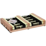 Balayeuse à sabots et bottes en bois Basic avec brosses 35x26x5,5 cm