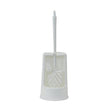Brosse de toilette sans marque sans marque avec support - avec nettoyant pour bords - blanc