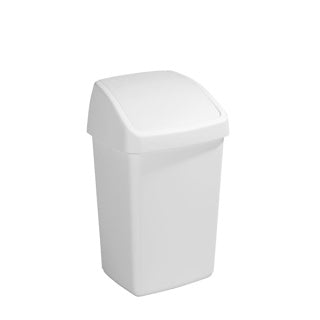 Poubelle Sunware Delta avec couvercle basculant 25l blanc