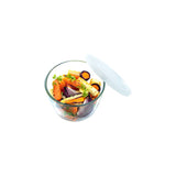 Pyrex cuire et congeler récipient alimentaire rond en verre avec couvercle 1,1 l