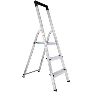 Hailo l40 escalier domestique 3 marches aluminium (2 marches + plateforme)