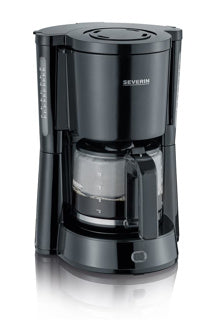 Severin ka 4815, cafetière filtre, 1,25 l, pour café moulu, 1000 w, noir
