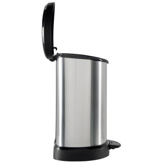 Poubelle Curver Decobin - 15l - métallique - plastique recyclé